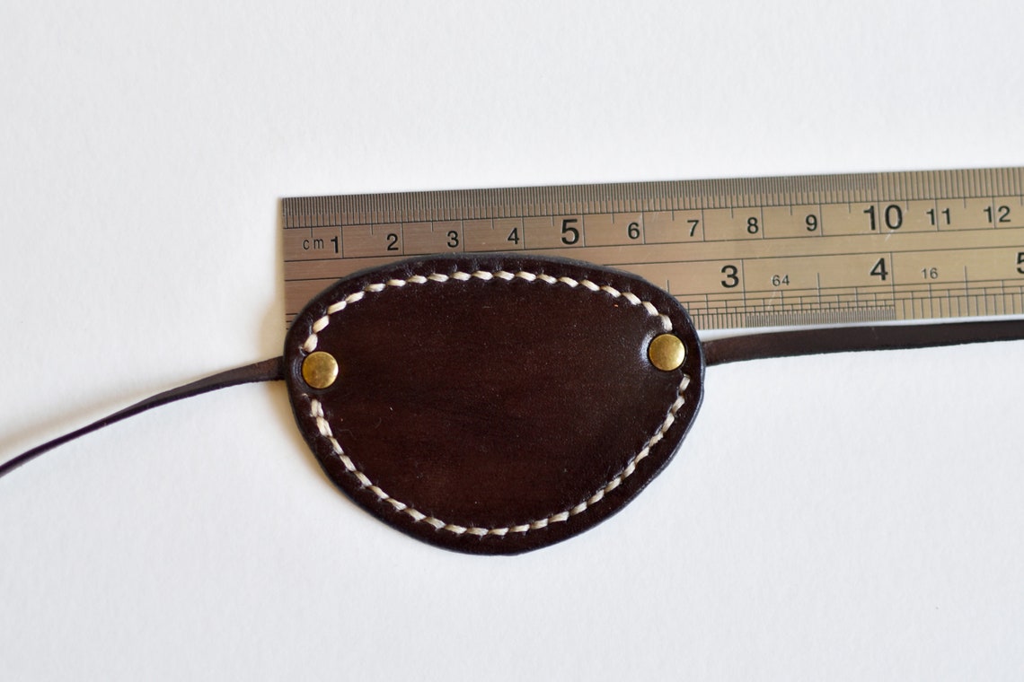 Black leather eye patch for Jack Sparrow Pirate costume. Eye Etsy