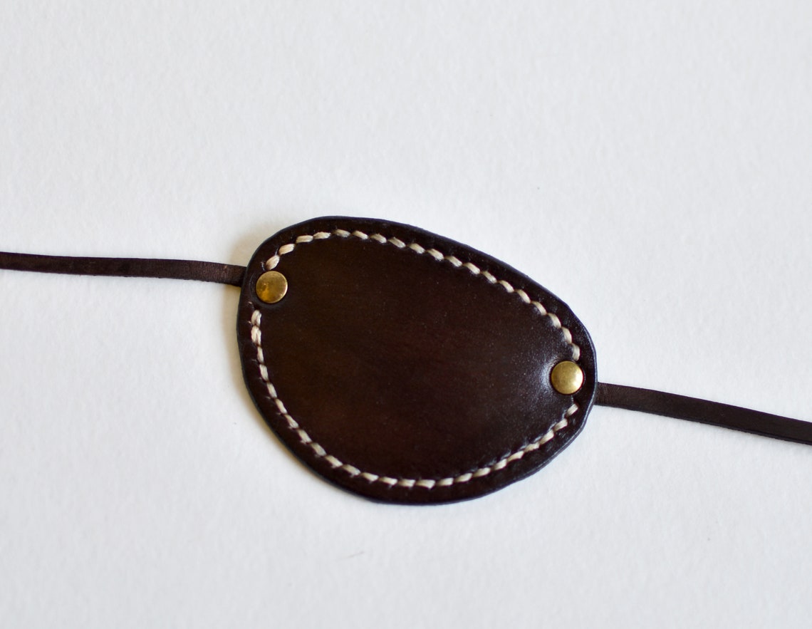 Black leather eye patch for Jack Sparrow Pirate costume. Eye Etsy