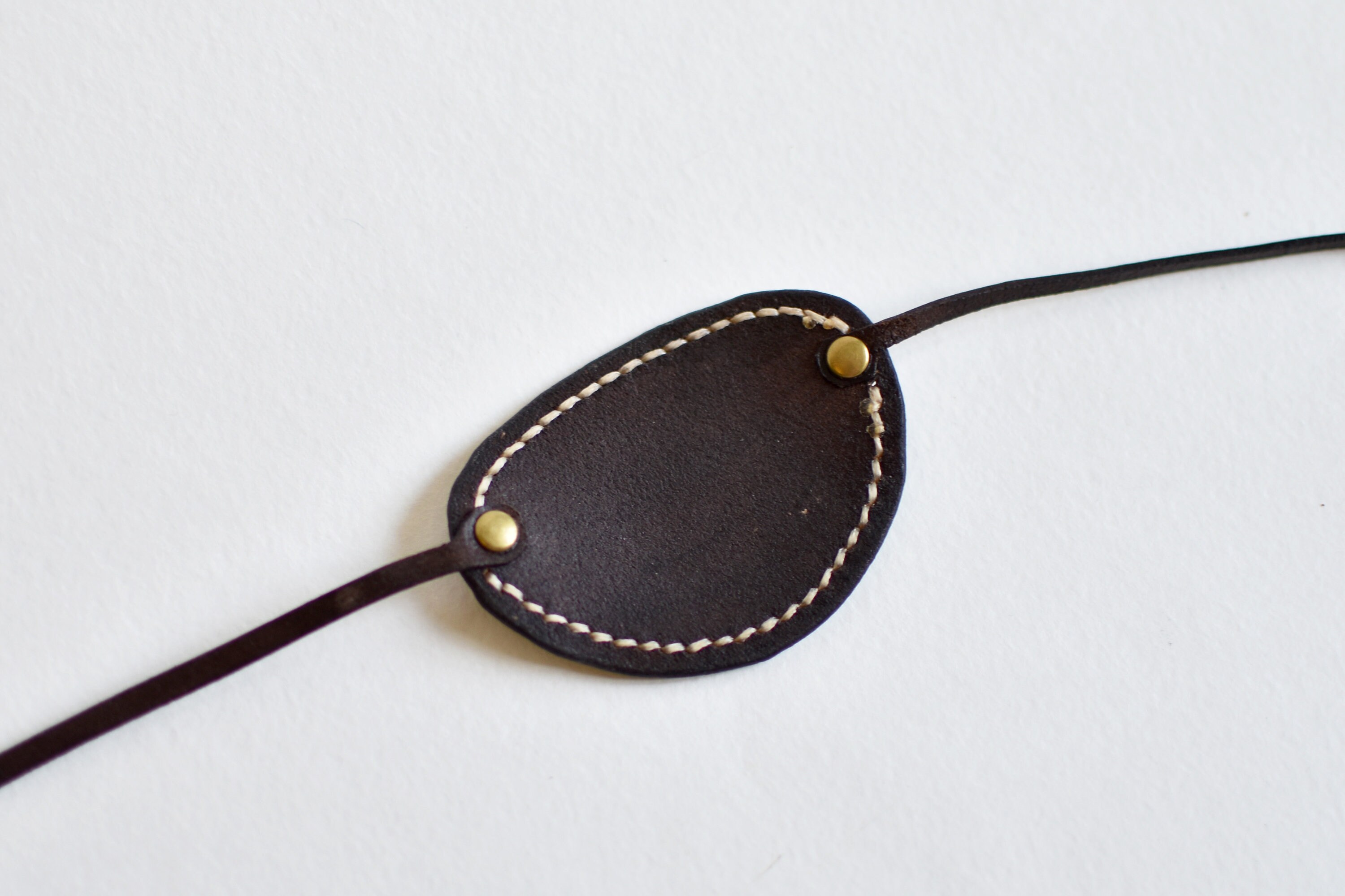 Black leather eye patch for Jack Sparrow Pirate costume. Eye Etsy