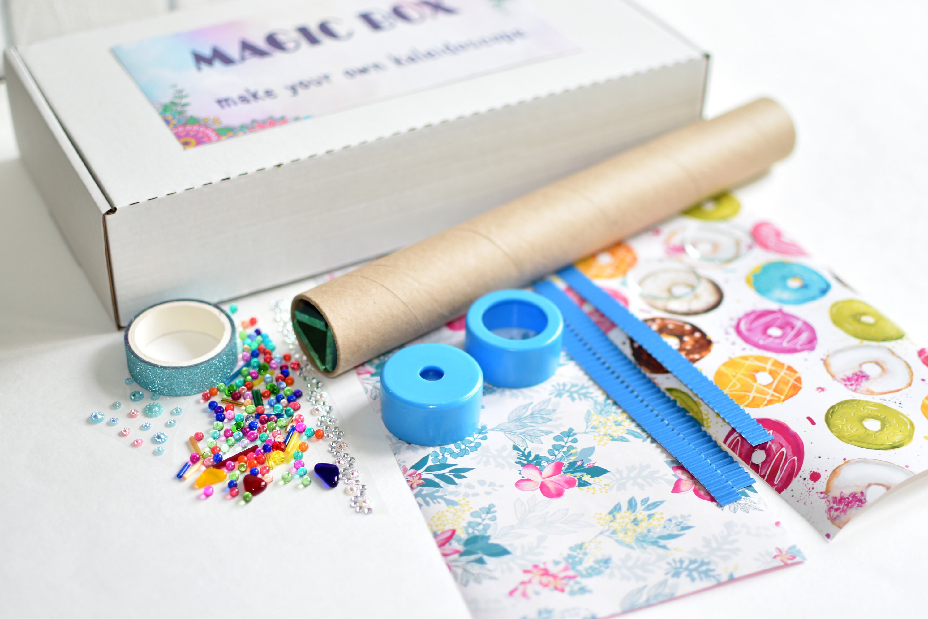 Mystery box with DIY adult craft kit kaleidoscope. Diy kits Etsy