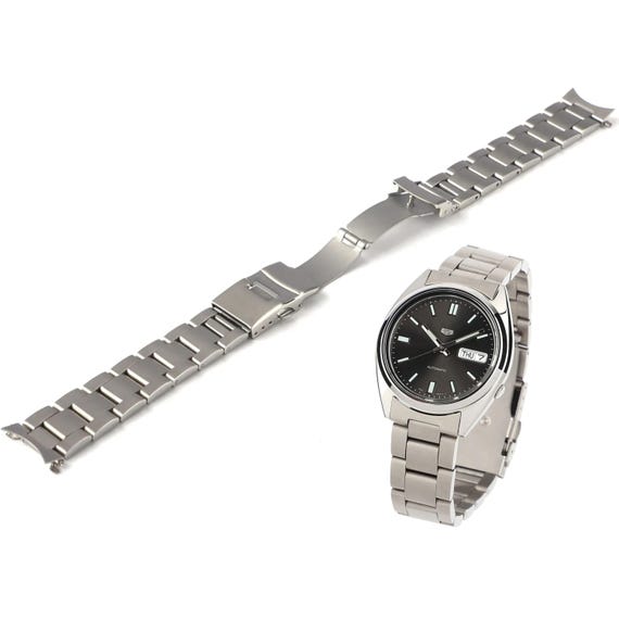SEIKO 5 SNXS79 Curved End 19mm Stainless Steel Metal Watch Strap