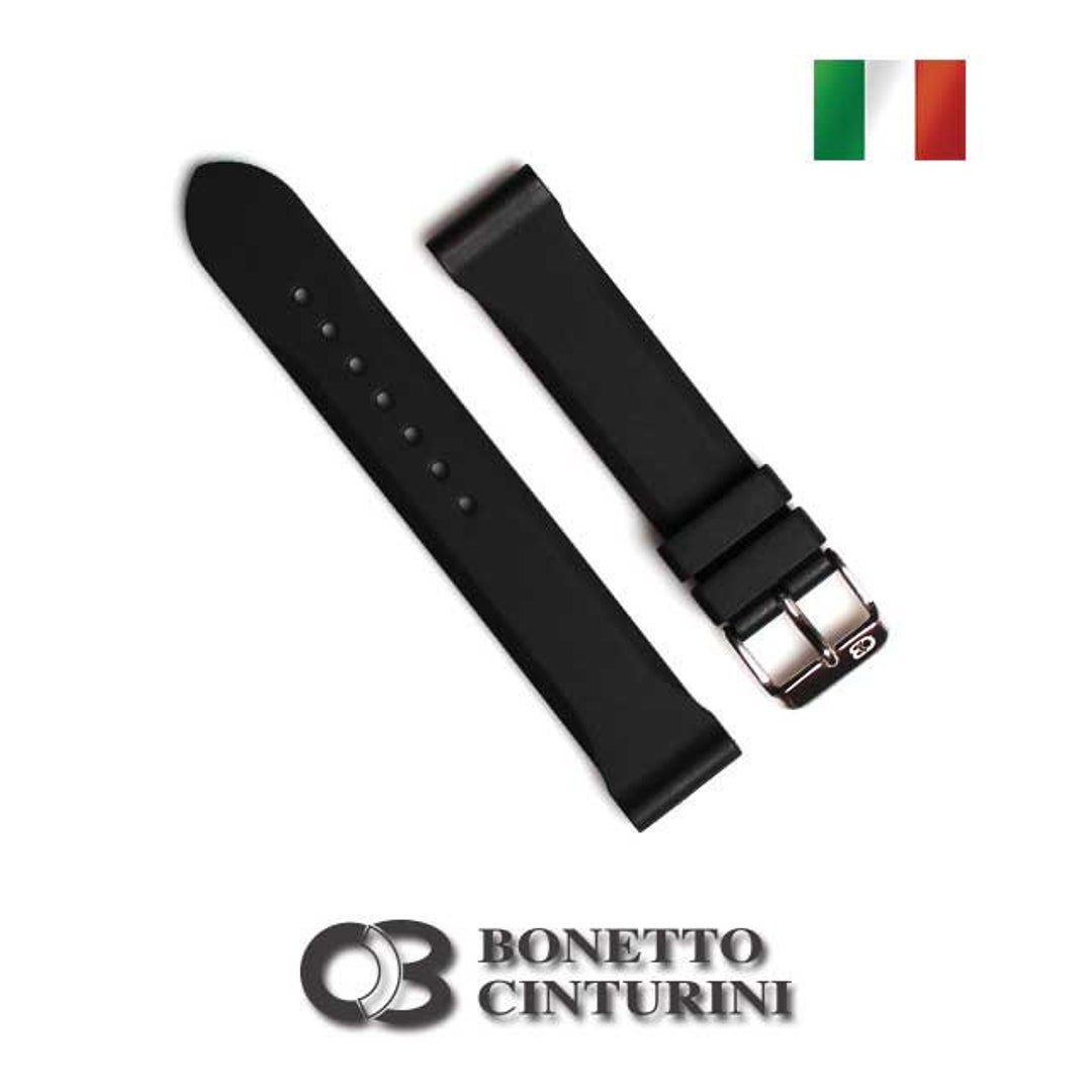 Bonetto Cinturini Italy 306 20mm Black Watch Strap Vulcanized Rubber Bandkirowatch Etsy Canada