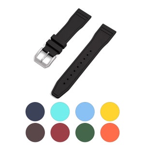 IWC rubber watch strap high grade material FKM Fluorine vulcanized rubber band 20mm 21mm 22mm [Kirowatch]