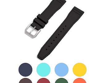 IWC rubber watch strap high grade material FKM Fluorine vulcanized rubber band 20mm 21mm 22mm [Kirowatch]