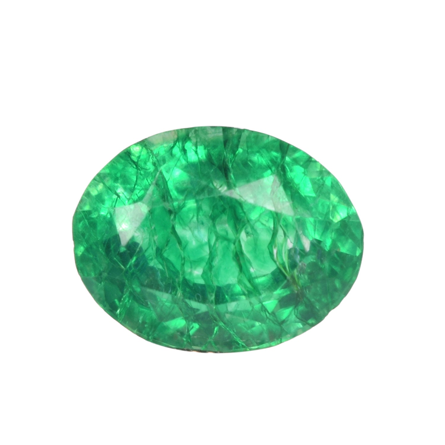 Lab Created Synthetic Emerald Gemstone Faceted Loose Stone Etsy