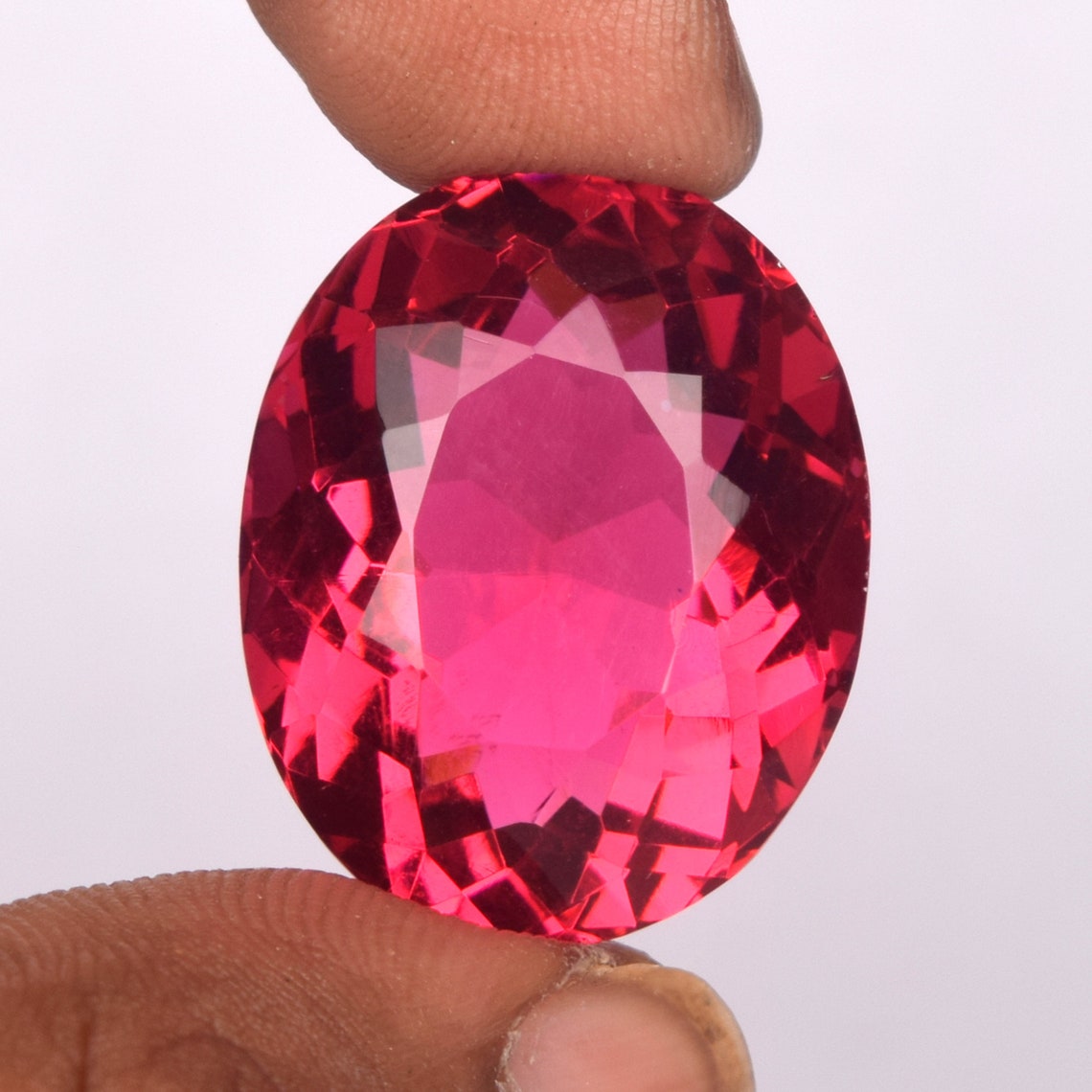 Pink Tourmaline Loose Gemstone 38.00 Ct. Translucent Oval Etsy