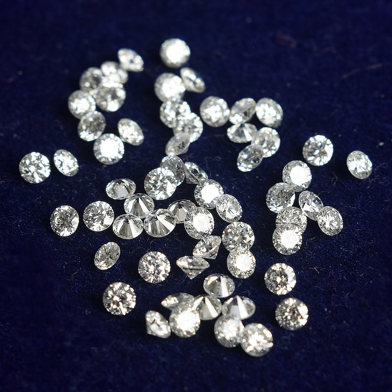VS-SI Clarity,Lab Grown Diamonds Brilliant Sparkling Loose Diamonds 1.90 mm to 2.00 mm cvd Loose Diamond TCW 1,G-H