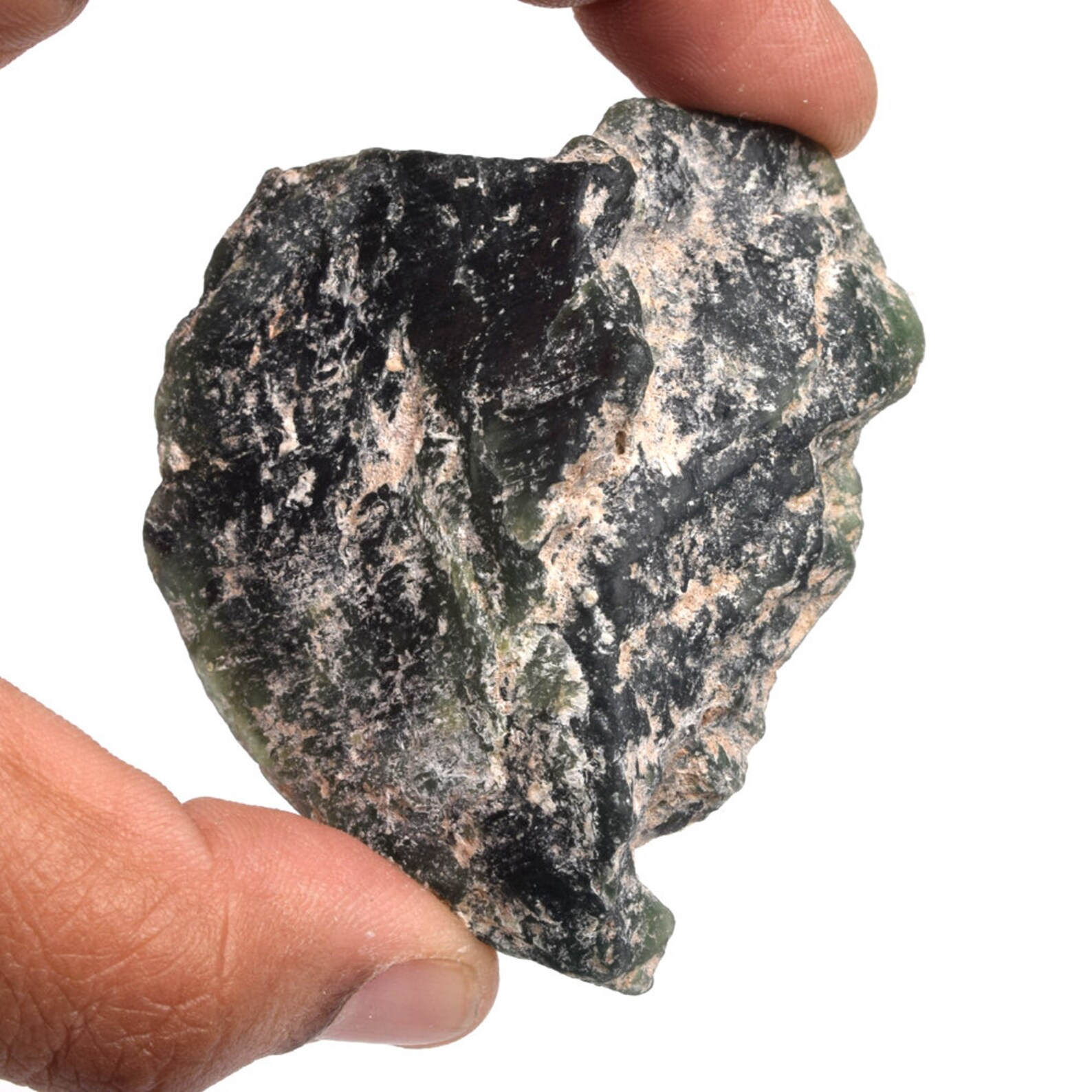 Raw Green Serpentine Rough Serpentine Stone Crystal Etsy