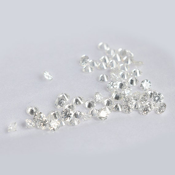 Certified 0.50 Ct Lab Grown Loose cvd Diamond 4mm SI1 DEF Color Lot CVDHPHT
