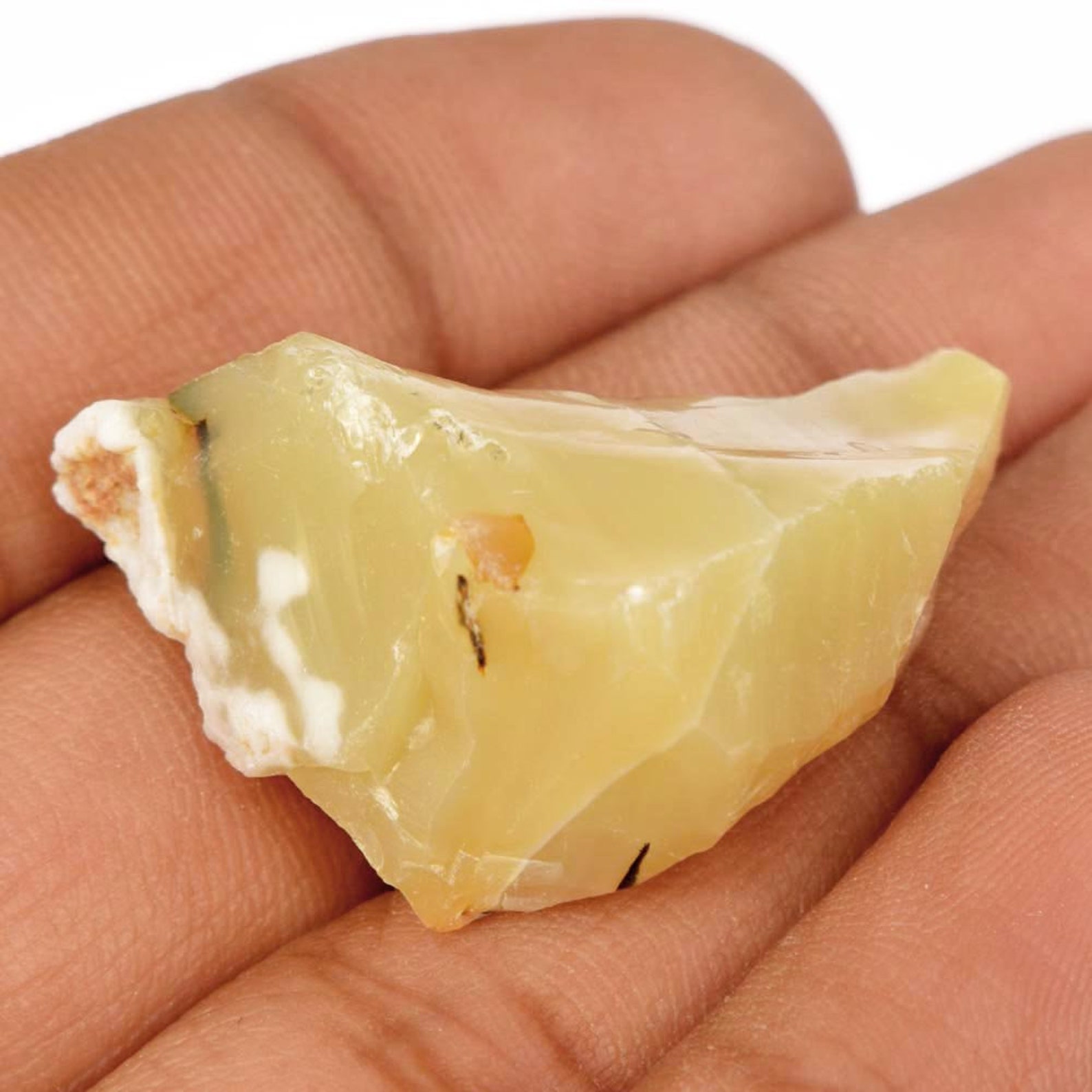 Natural Rare Rough Yellow Opal 51.20 Ct / 35 mm Certified Etsy