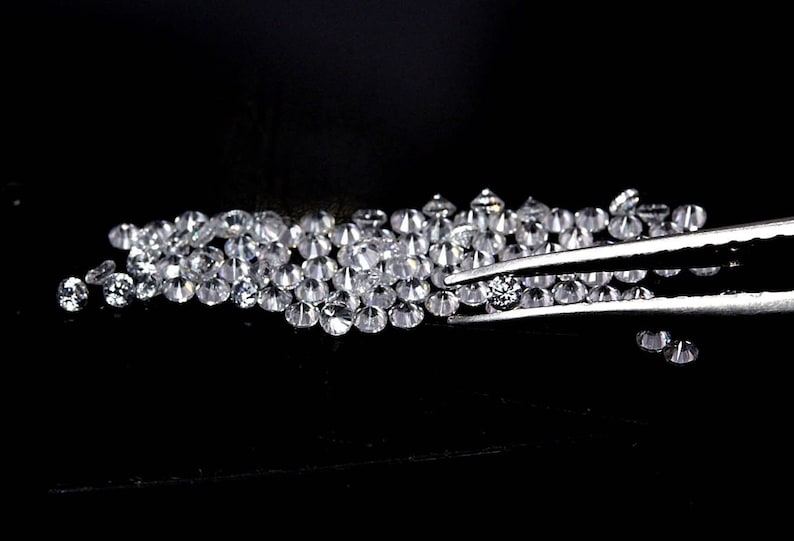 VS-SI Clarity,Lab Grown Diamonds Brilliant Sparkling Loose Diamonds 1.90 mm to 2.00 mm cvd Loose Diamond TCW 1,G-H