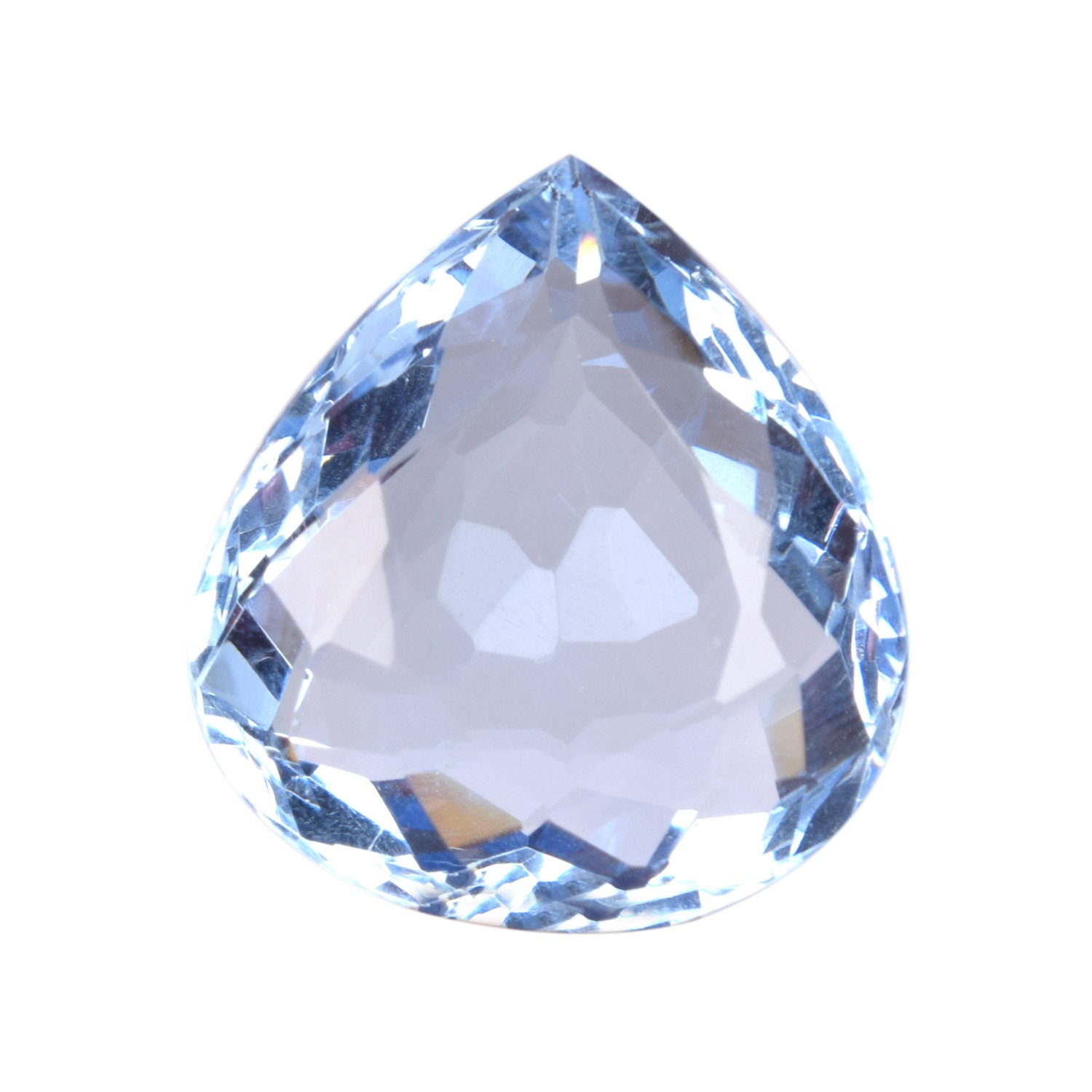 Light Blue Topaz Loose Gemstone 74.15 Ct. Lab Created Etsy