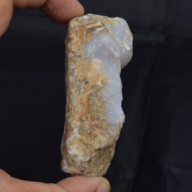 Raw Rough Blue Lace Agate 525.5 Ct Unpolished Blue Lace Agate Loose Gemstone U-3807