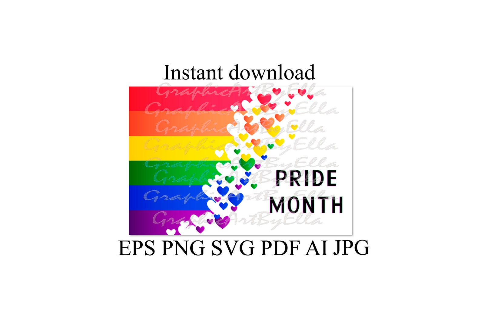 LGBT Community Rainbow Flag Pride Month Banner Card Poster Etsy