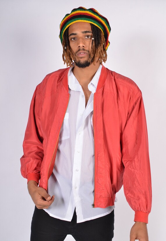 Vintage 90s | Silk | Bomber Jacket | Mens | Unisex