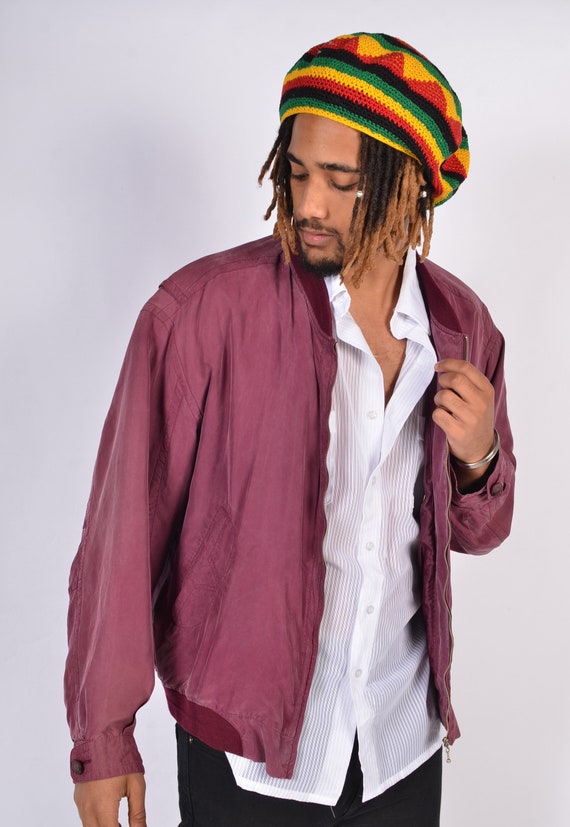 Vintage 90s | Silk | Bomber Jacket | Mens | Unisex