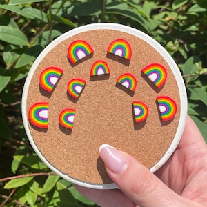 Rainbow Magnets or Drawing Pins