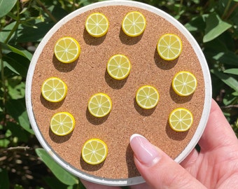 Lemon Slice Magnets or Drawing Pins