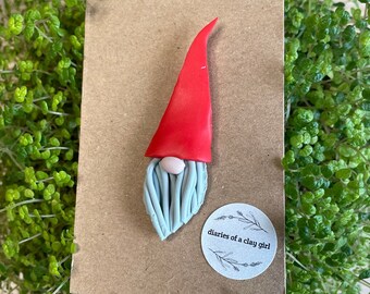 Les broches de bouton Gonkert | Broche de fantaisie | Gnome Gonk | Secret Santa Gift | Remplissage de bas | Gnome de Noël