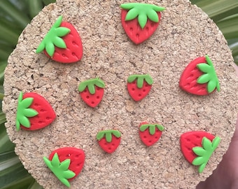 Erdbeer-Magnete oder Reißnägel