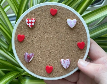 Love Heart Magnets or Drawing Pins