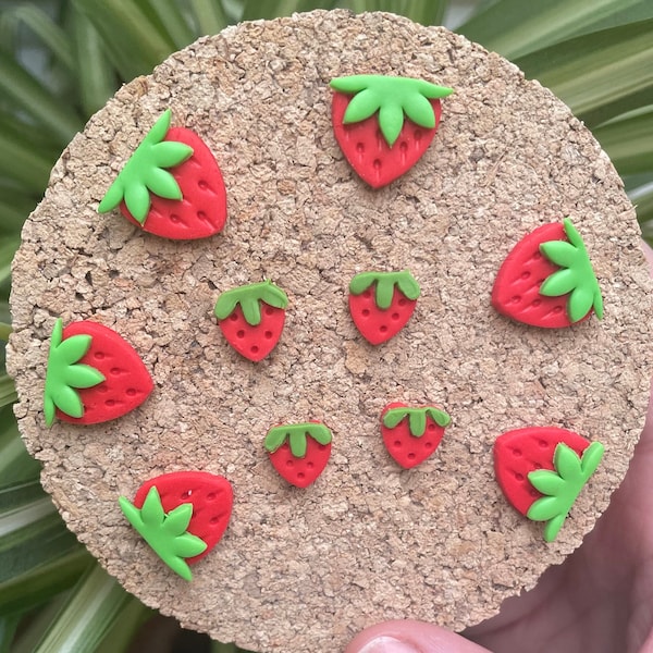 Strawberry Magnets or Drawing Pins