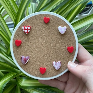 Love Heart Magnets or Drawing Pins