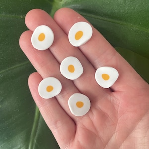 Fried Egg Magnets or Drawing Pins