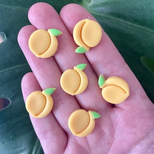 Pfirsich Magnete oder Reißnägel