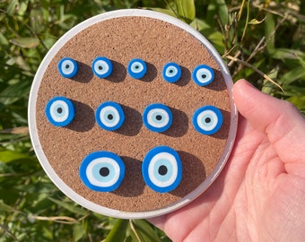 Turkish Evil Eye Magnets or Drawing Pins