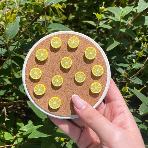 Lemon Slice Magnets or Drawing Pins