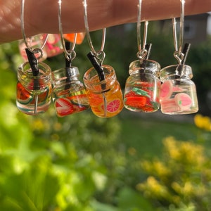 5 Wine Glass Tag Charms