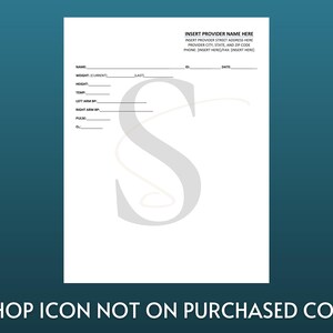 Printable Patient Vital Signs Template Digital Download Medical Clinic ...