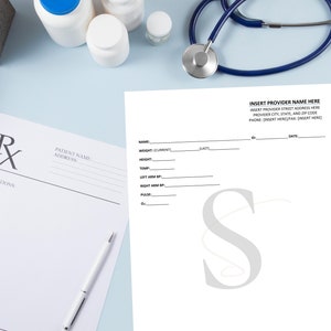 Printable Patient Vital Signs Template Digital Download Medical Clinic ...