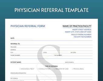 Referral Printable - Etsy