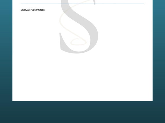 Letras Fax Plantilla De Hoja De Fax Imprimible Insert | Plantillas De Letras Para