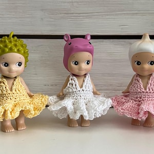 Sonny Angel Dress V-Neck Halter Crochet - Doll Not Included