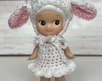 Conjunto de Sonny Angel Lamb: Vestido y sombrero - Muñeca no incluida