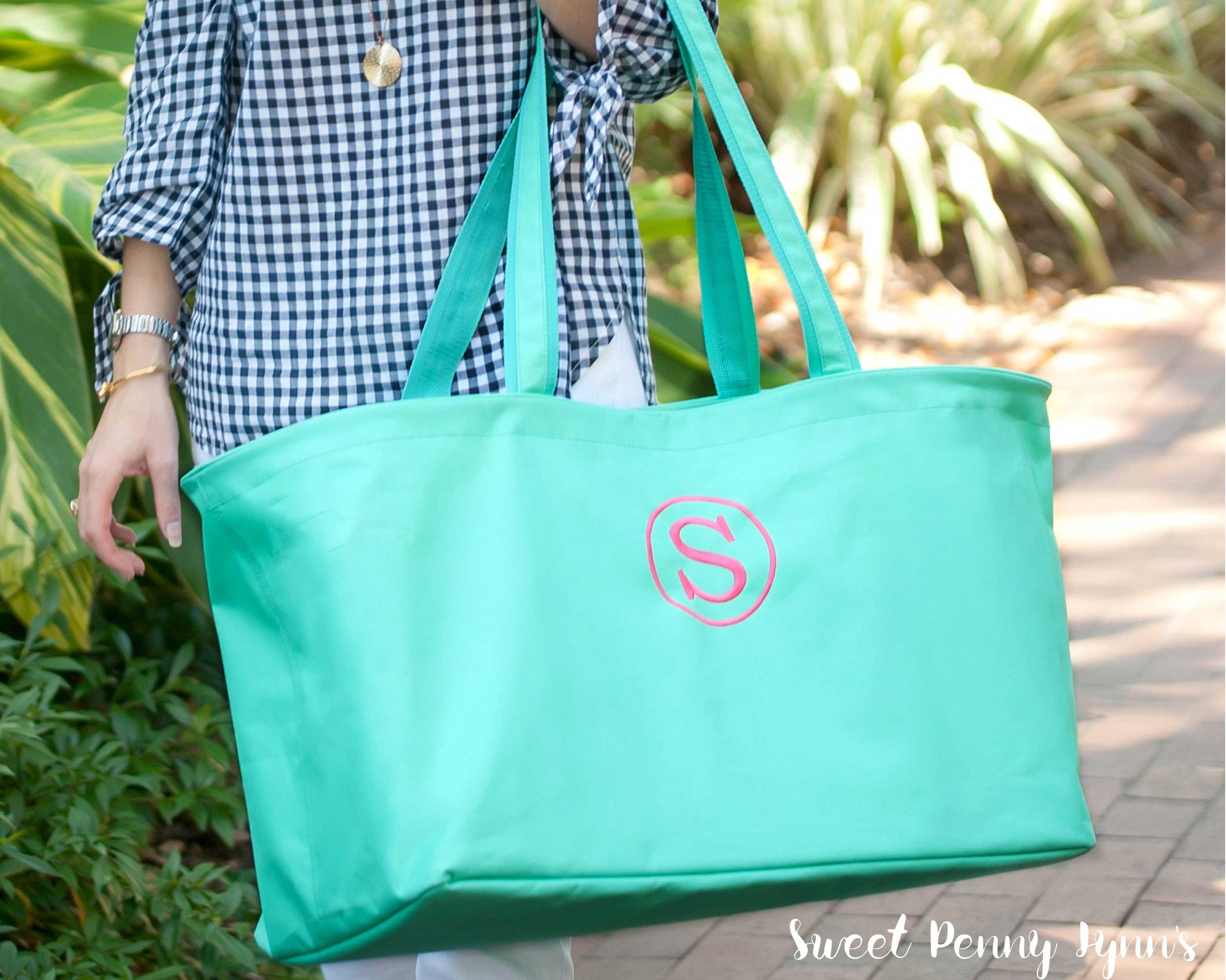 Travel tote bag monogram travel tote monogram tote bag Etsy