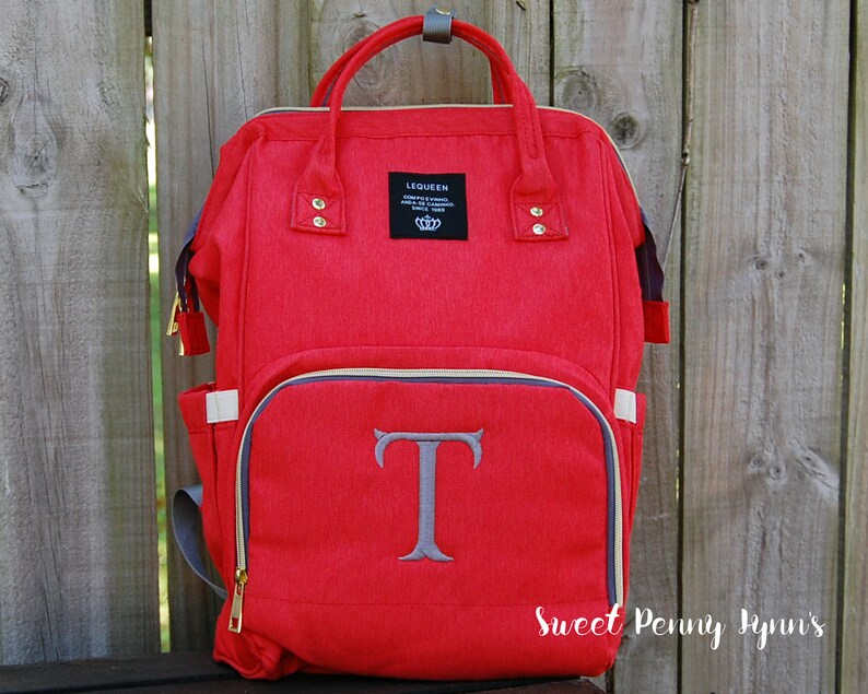 Monogram Diaper Bag Monogram Diaper Backpack Monogram Etsy