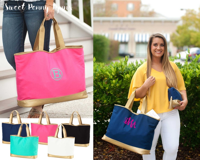 personalized weekend tote Monogram tote personalized weekender monogram over sized tote monogram weekend bag Monogram weekender tote