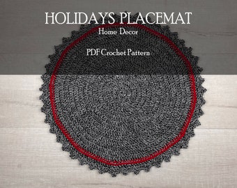 Häkeln Sie Tischset Häkelmuster, häkeln Sie Tischset, häkeln Sie Dekoration, häkeln Sie Weihnachten Deckchen