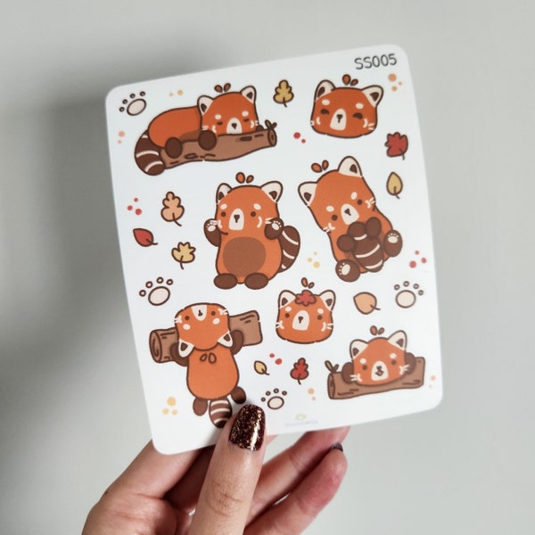 Red Panda Sticker | Cute Animal Stationery
