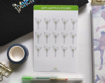 GOT7 Kpop Stickers | Kpop Journal GOT7 Lightstick Stickers