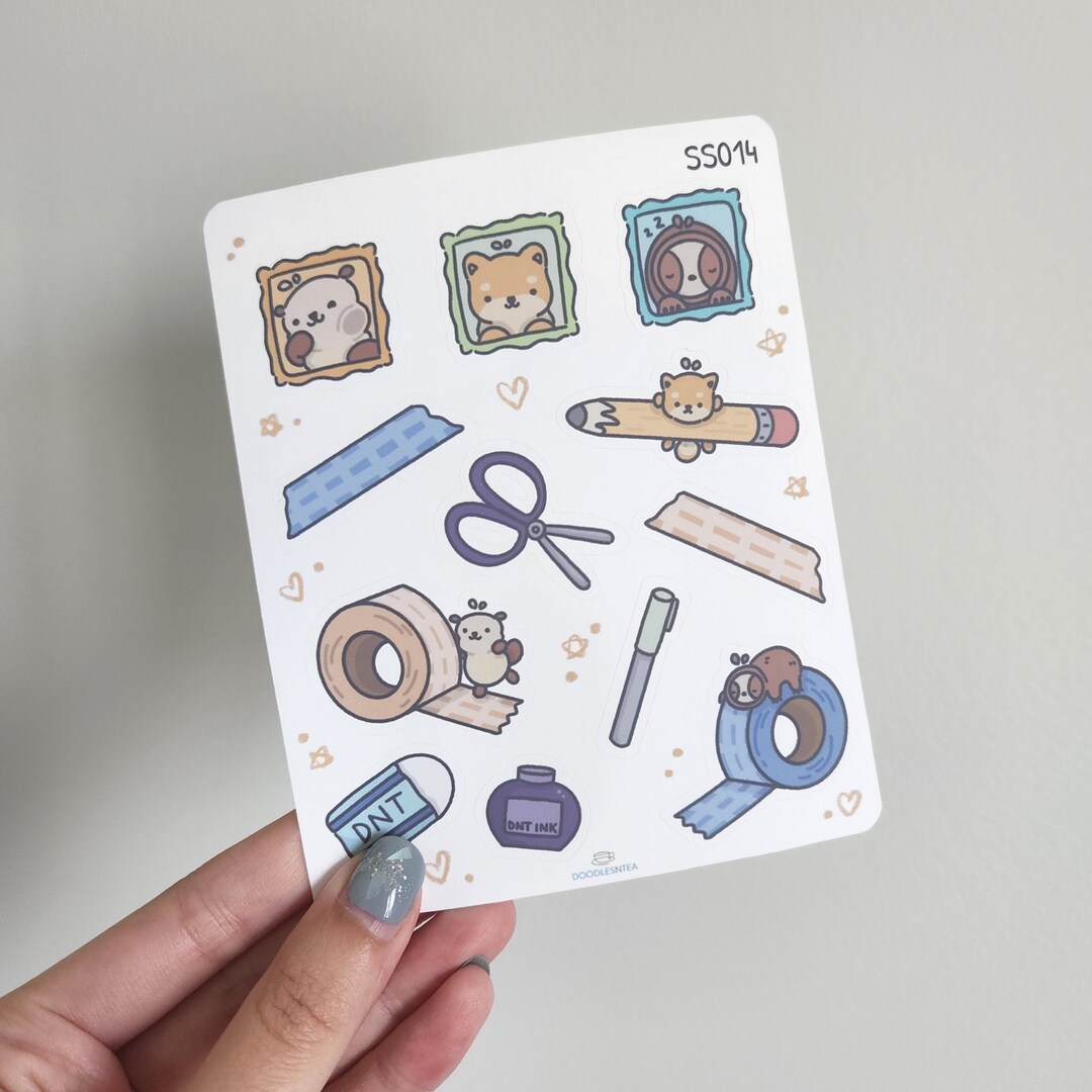 Bujo Sticker Sheet Oc's Stationery Cute Stickers for Bullet Journals - Etsy