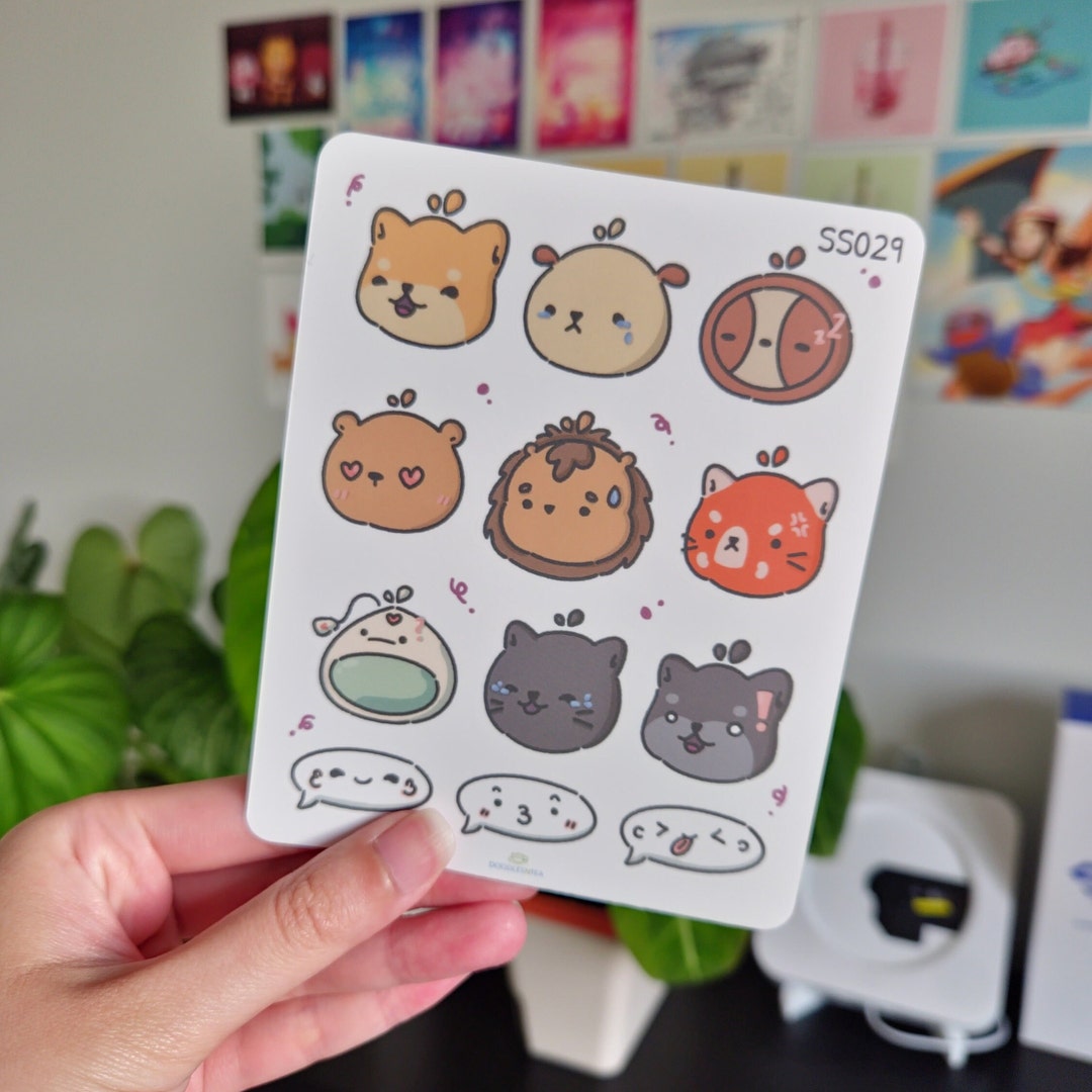 Dnt Oc's Emoji Sticker Sheet for Bujo and Planners | Mood Tracking ...