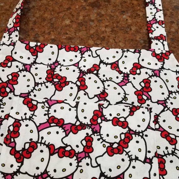 Hello Kitty!  A classic print in an adult sized cotton apron