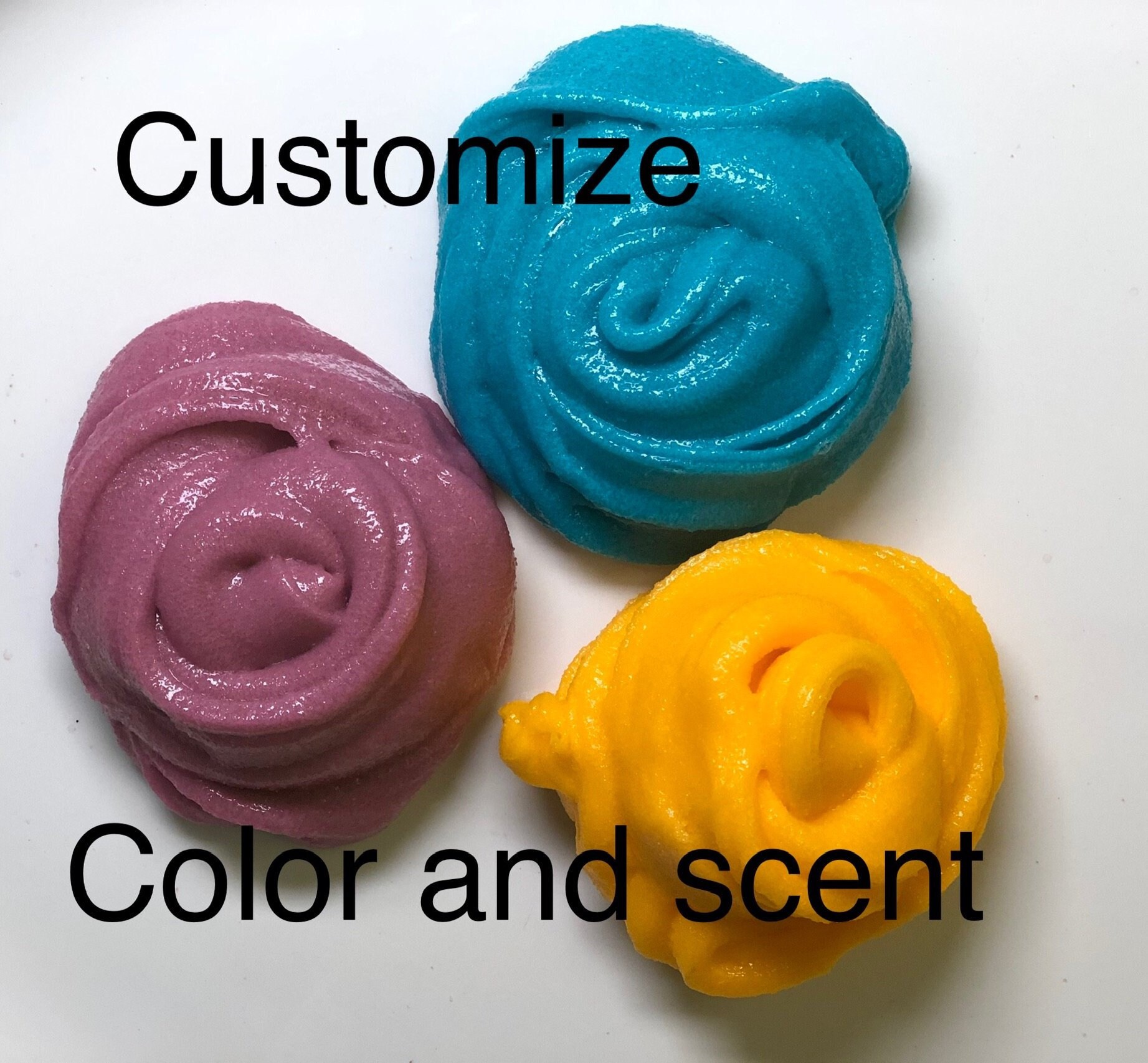 CUSTOM COLOR and SCENT Sea Sponge Slime 8 oz Etsy