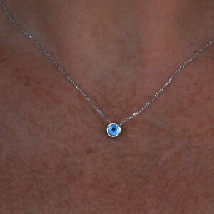 Minimalist evil eye necklace Clearance