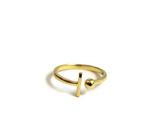 gold ball ring